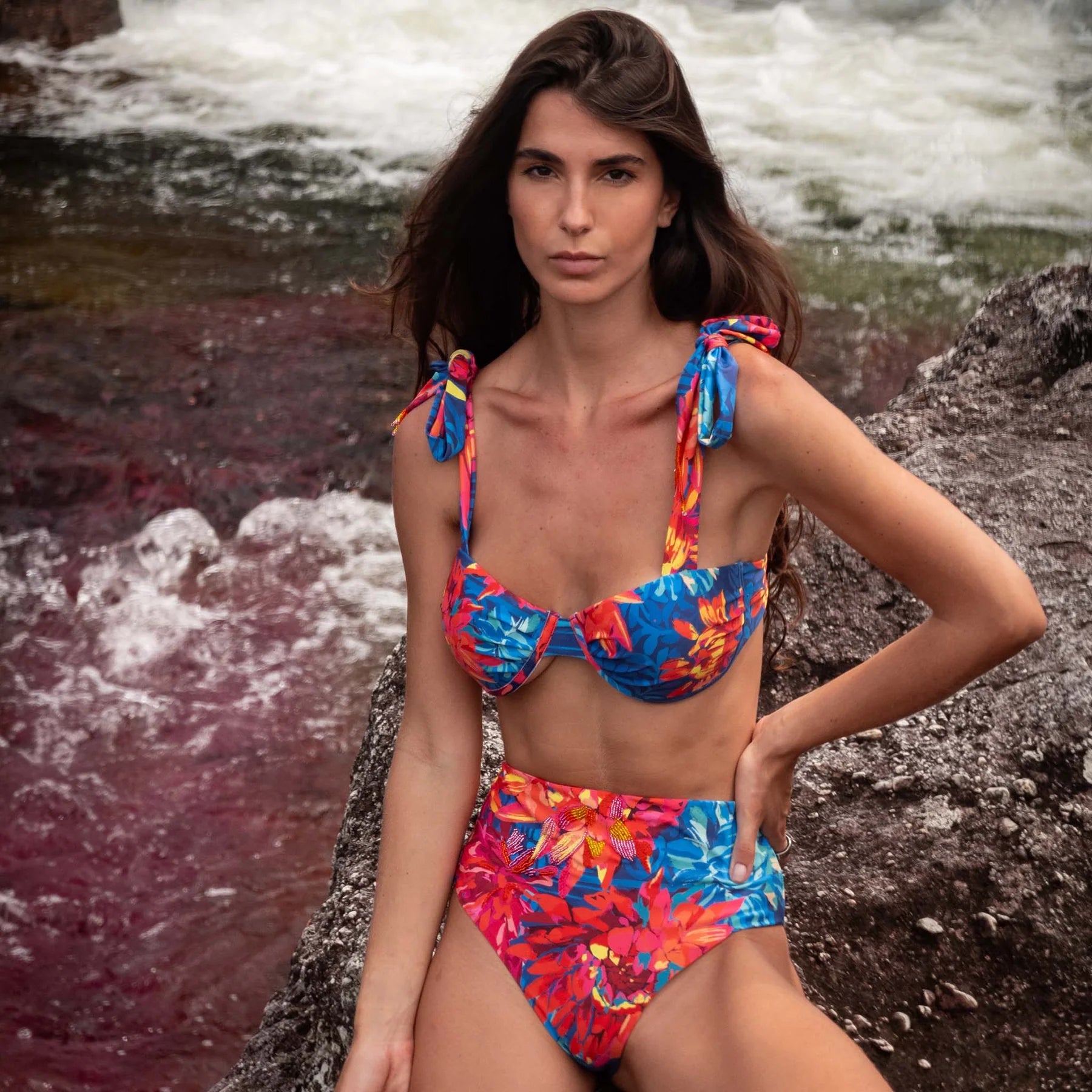 SUNSET FIESTA HIGH WAISTED BOTTOM