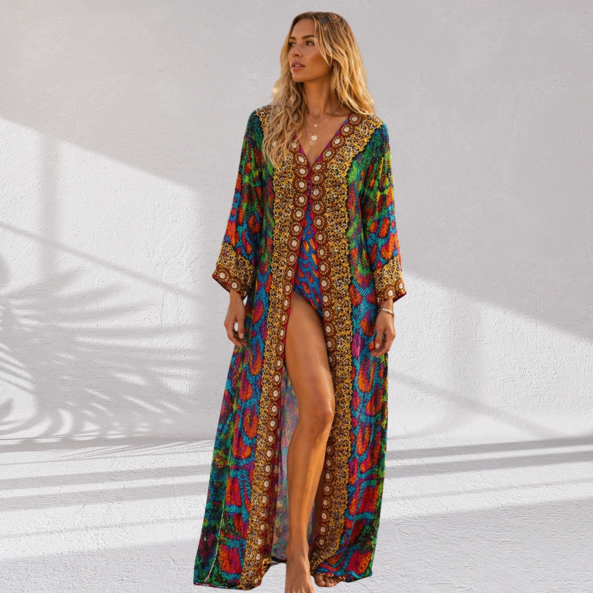 Desert Jewel Oasis Luxe Kimono Kaftan