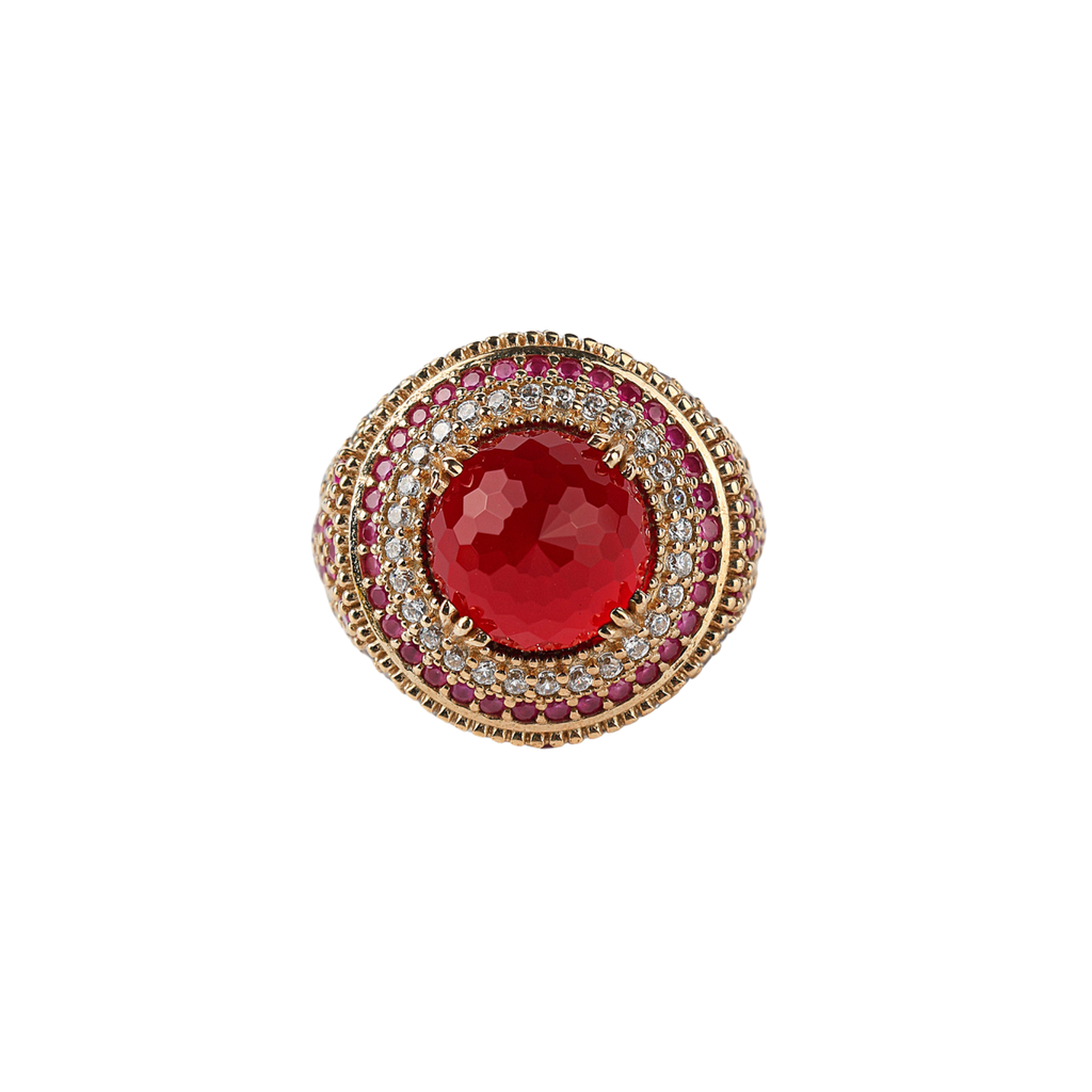 Topkapi Palace Gemstone Jewelry Set – Ring, Earrings & Pendant