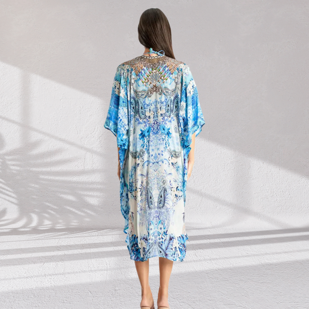 Mykonos Beach Luxury Kimono Swim Cover