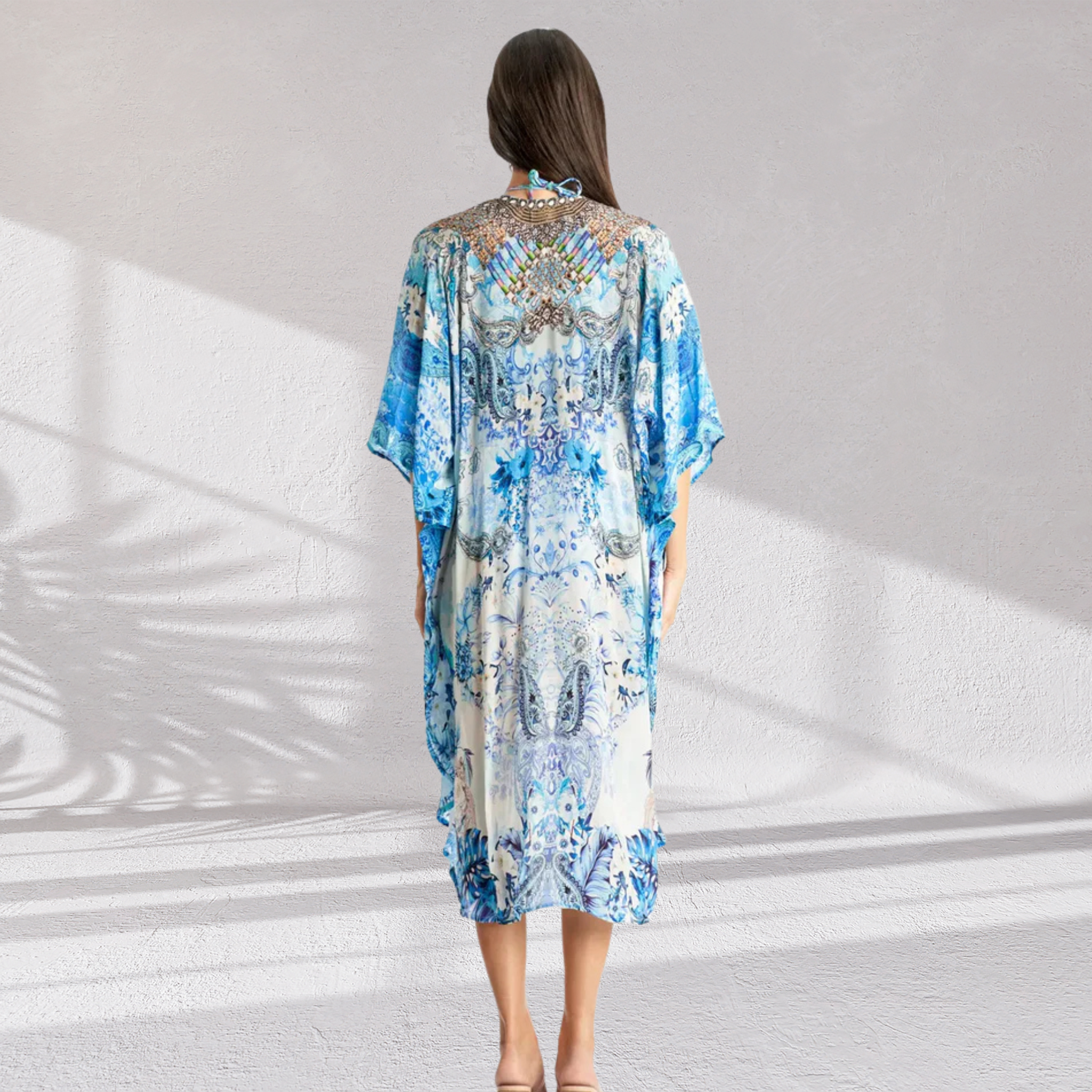 Mykonos Beach Luxury Kimono Swim Cover