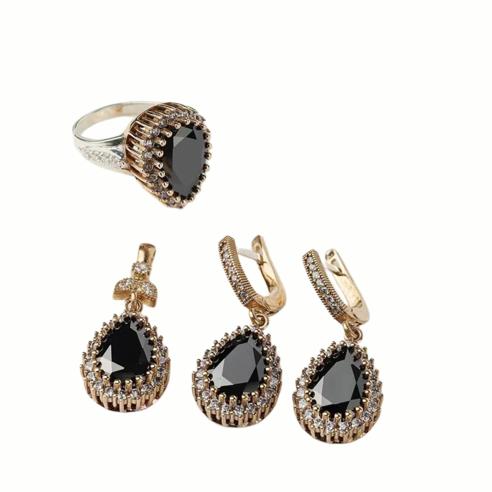 Mahidevran Jewelry Set – Ring, Earrings & Pendant