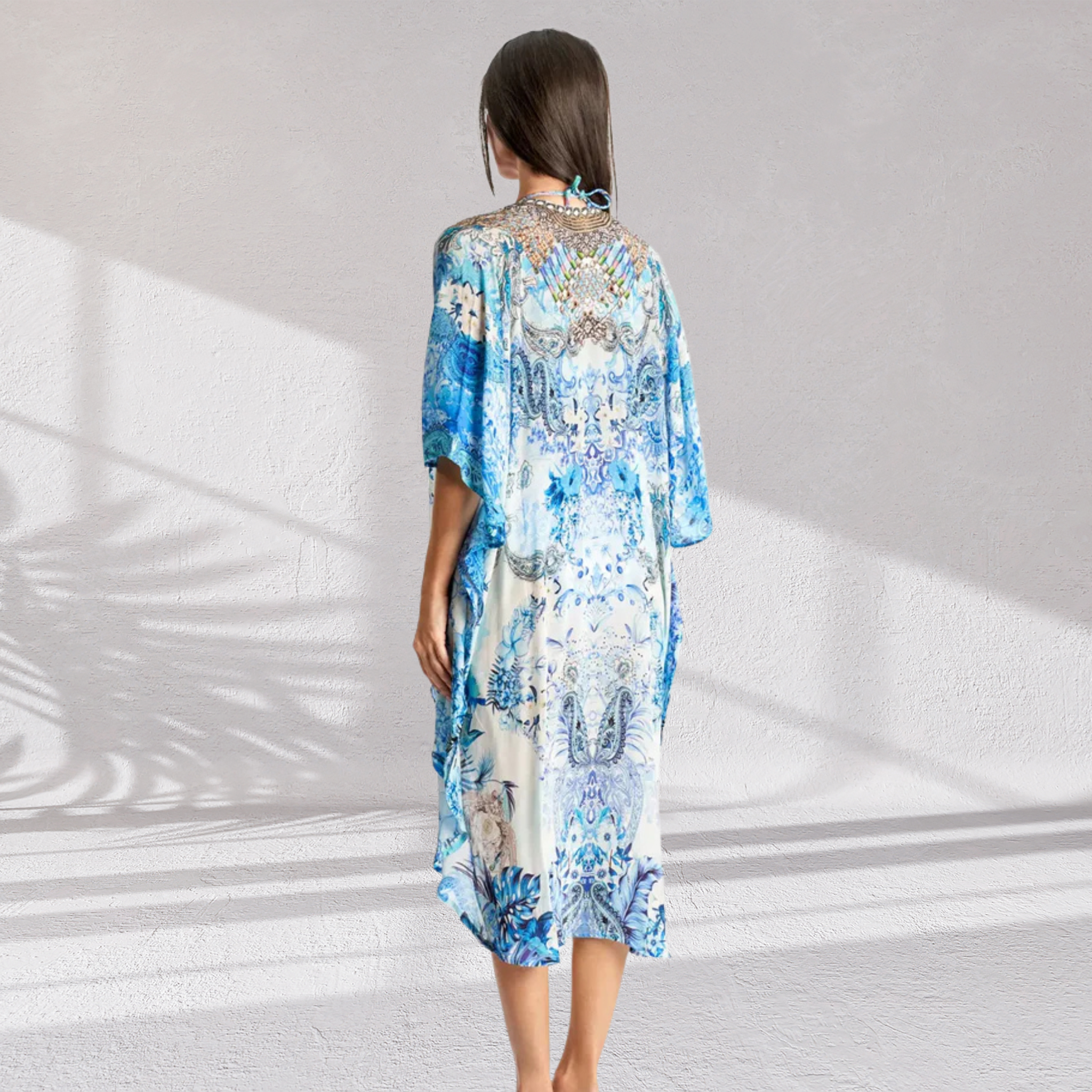 Mykonos Beach Luxury Kimono Swim Cover