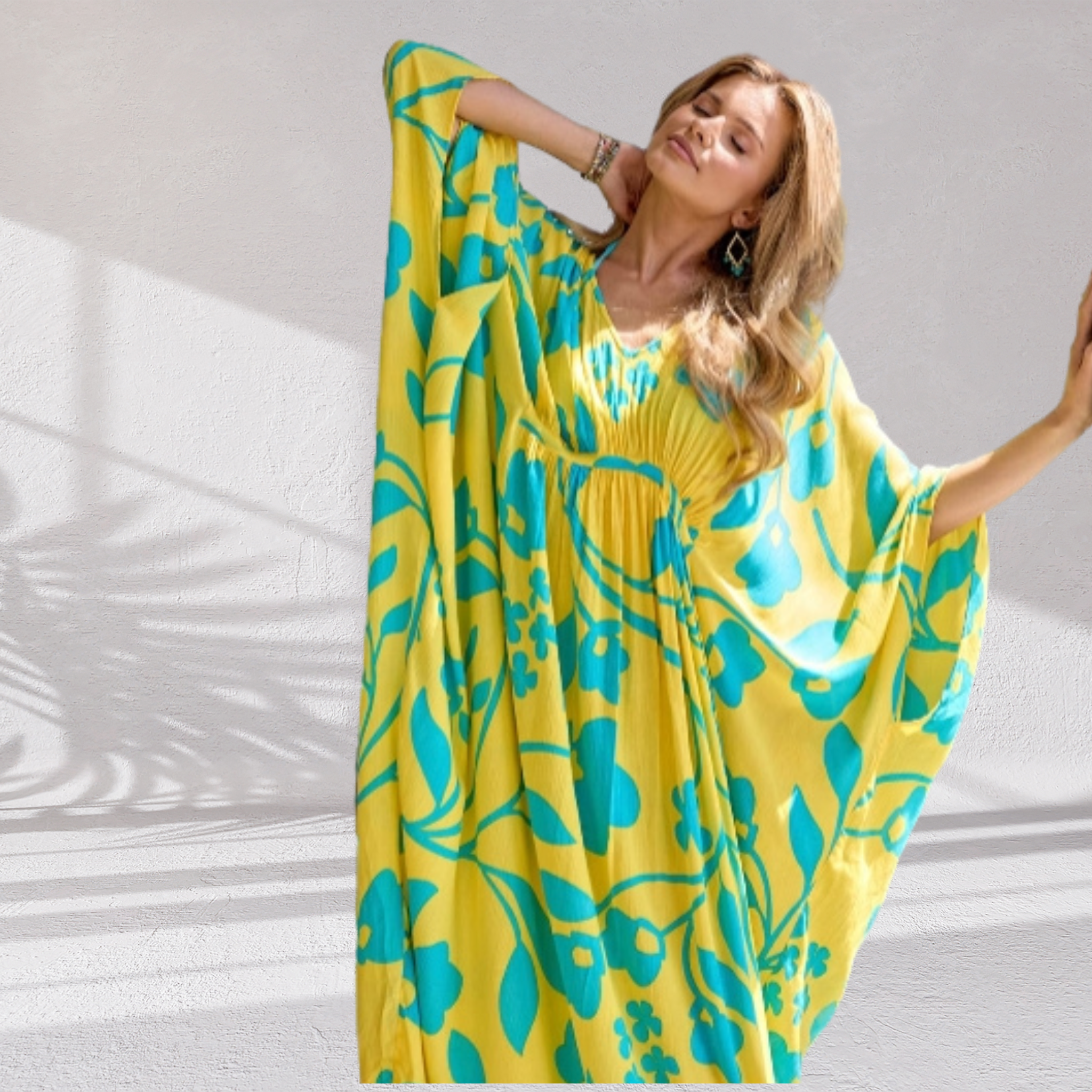 Sunburst Riviera Floral Kaftan
