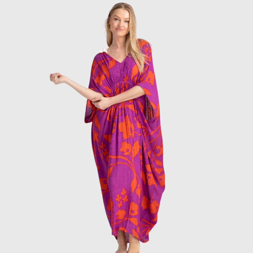 Sunburst Riviera Floral Kaftan