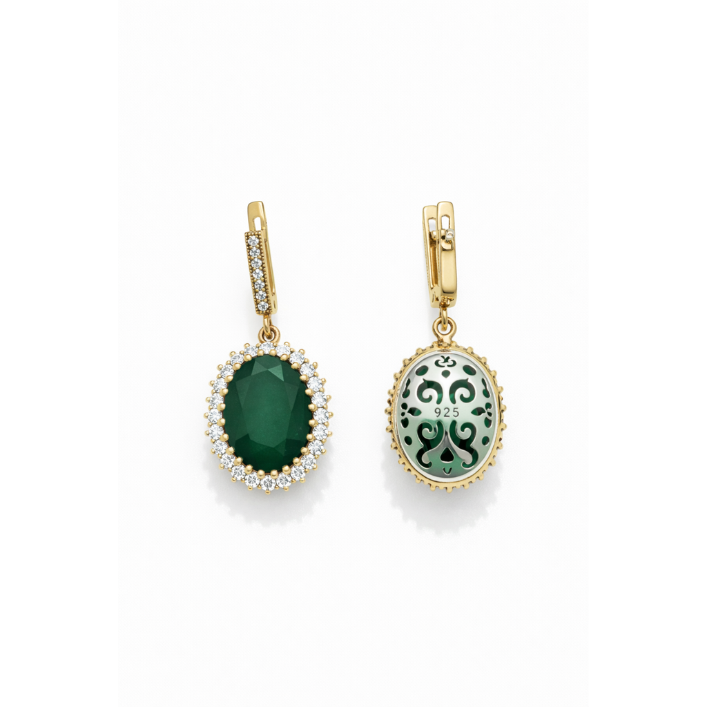 Ottoman Princess Gemstone Jewelry Set – Ring, Earrings & Pendant