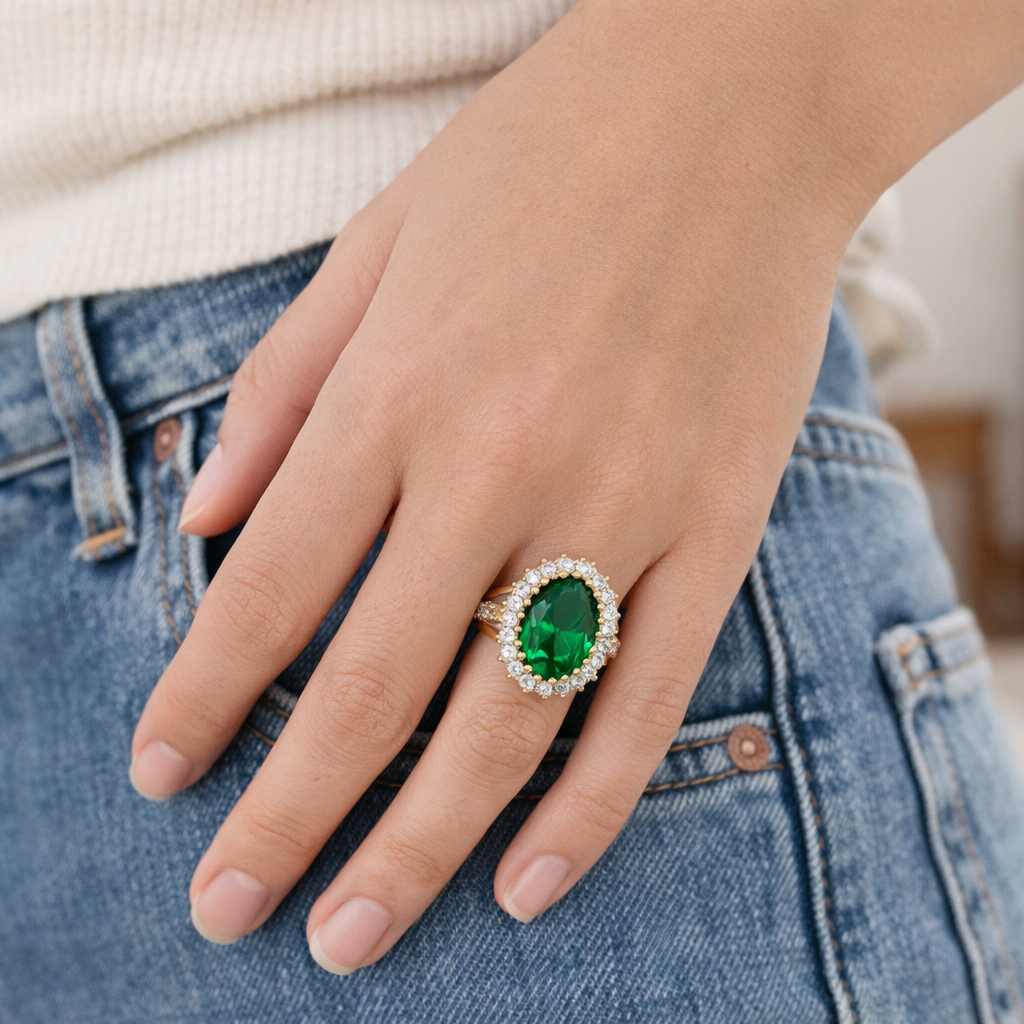Ottoman Princess Emerald Ring