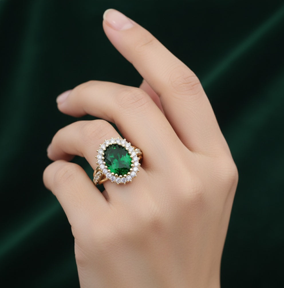 Ottoman Princess Emerald Ring