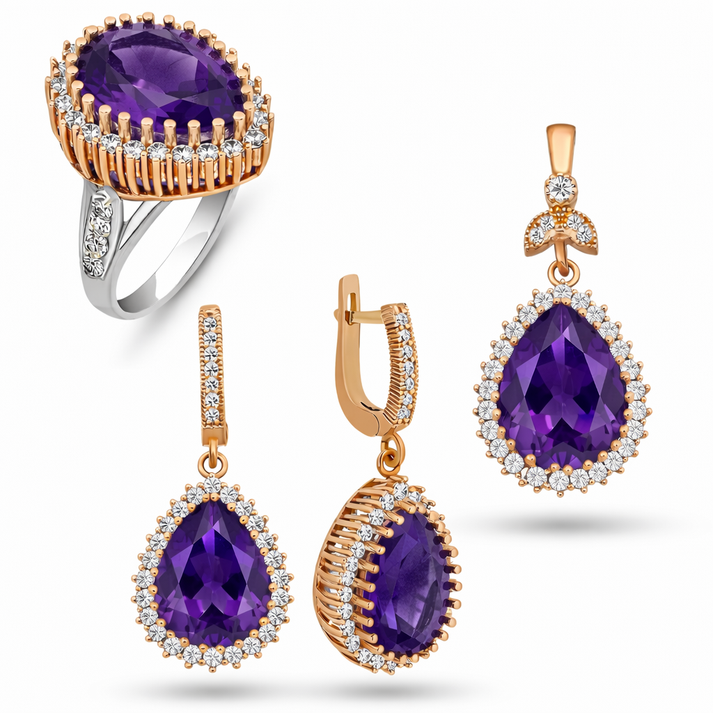 Mahidevran Jewelry Set – Ring, Earrings & Pendant